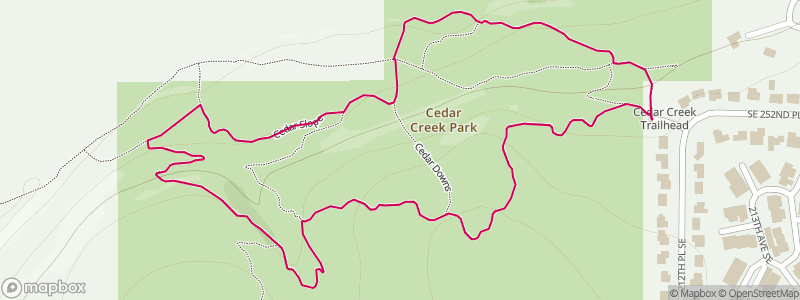 Cedar Creek Park Map